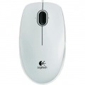 Logitech B100 Ratón Blanco