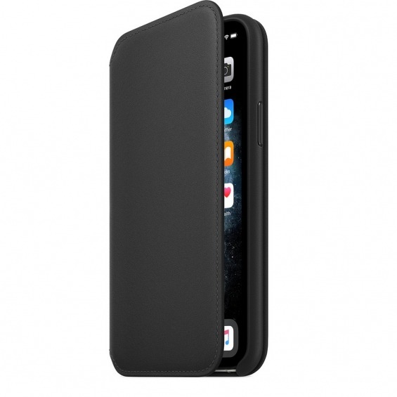 Funda Apple Leather Folio iPhone 11 Pro Negro - Compra