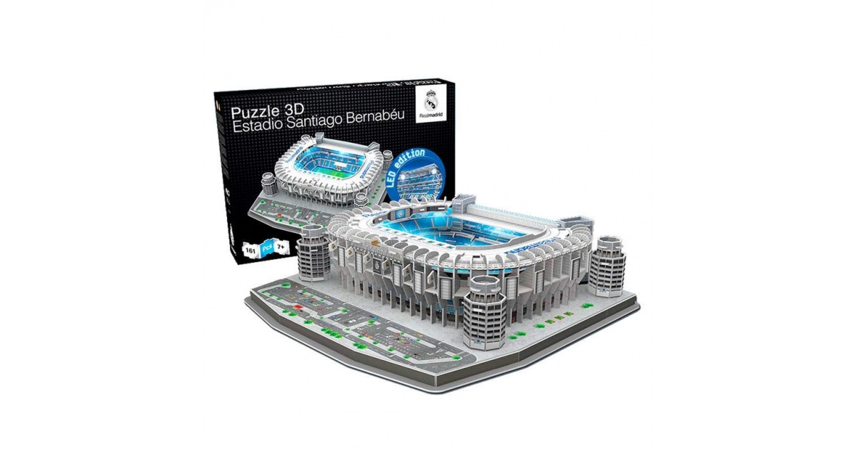 Puzzle 3d Estadio Santiago Bernabeu Real Madrid Led Compra