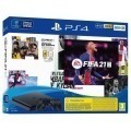 Sony PlayStation 4 Slim 500GB Negra + FIFA 21 + 2 Dual Shock + PS Plus 14 Días