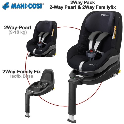 Silla De Bebe Confort Del Grupo 1 2waypearl Base 2wayfix Total Black