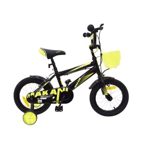 Bicicleta infantil de 16 Pulgadas Makani Diablo Negro-Amarillo