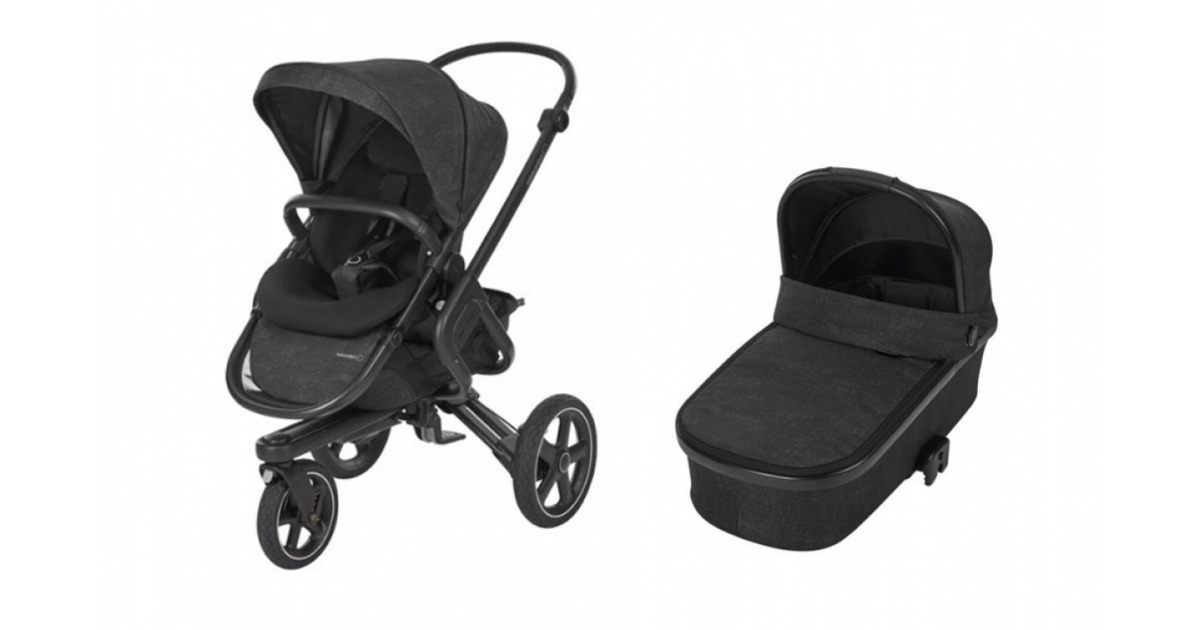 Cochecito Duo Bebe Confort Nova 3 Ruedas Nomad Black Disbaby Tienda