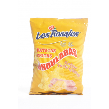 Patatas Fritas Onduladas sabor York-Queso Los Rosales 140g sin gluten sin lactosa Aperitivos