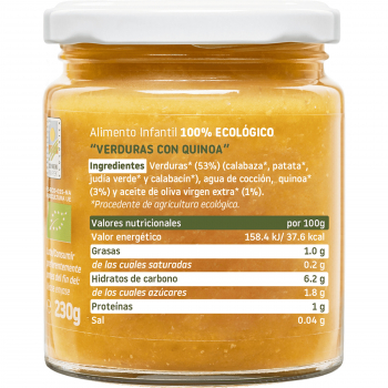 Potito Baby +6 meses Verduras con Quinoa Smileat 230g