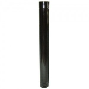 Tubo Estufa Color Negro Vitrificado de 130 mm.