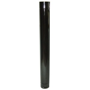 Tubo Estufa Color Negro Vitrificado de 175 mm.