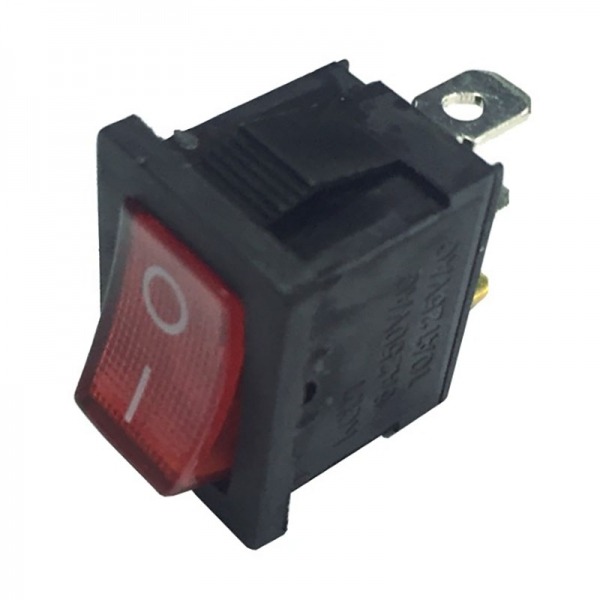 Interruptor con luz roja 6A