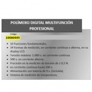 Polimetro Digital Maurer Multifunción Profesional