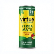 Clean Energy Bebida Energetica Yerba Mate Fresa y Lima 250ml Virtue