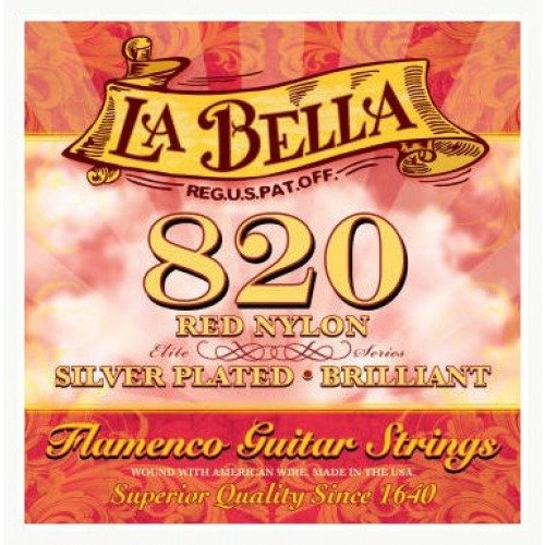 la bella 820 elite flamenco red nylon