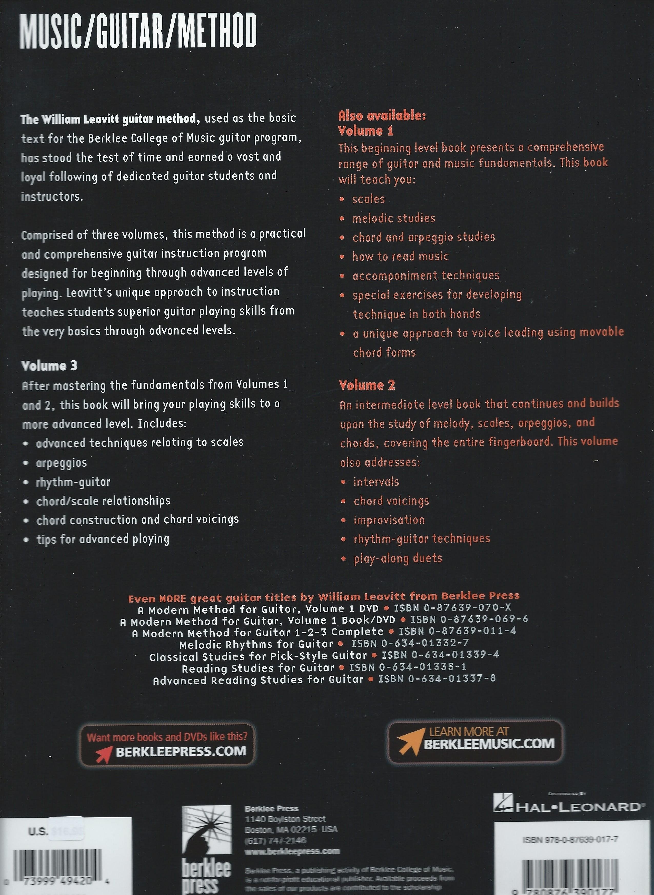 A Modern Method For Guitar Vol 3