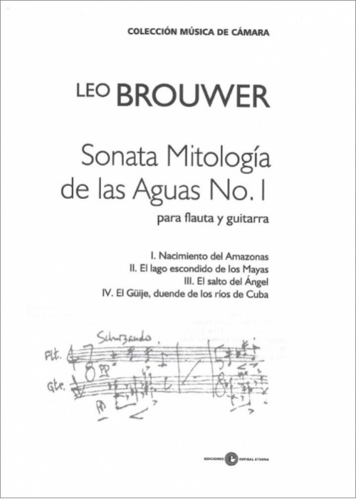 Sonata Mitologia de las Aguas Nº 1, Leo Brouwer