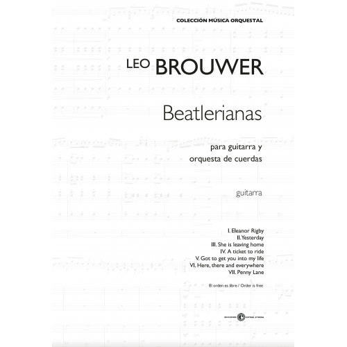 BEATLERIANAS for guitar and guitar orchestra