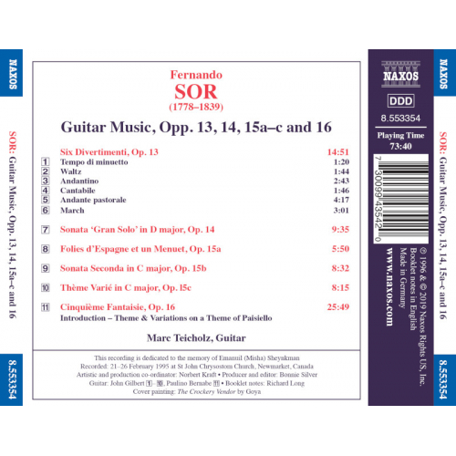 Sor - Guitar Music Opp. 13,14,15a-c y 16