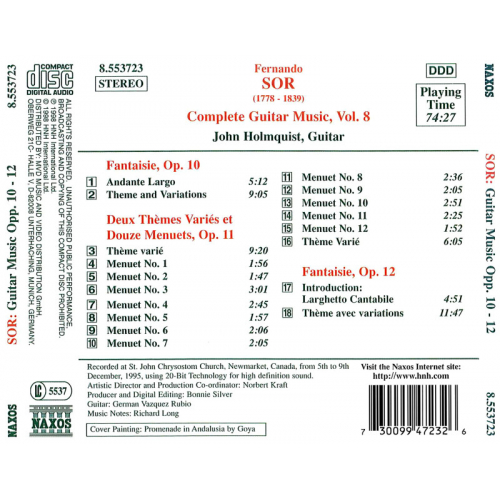 Sor - Guitar Music Opp. 10-12