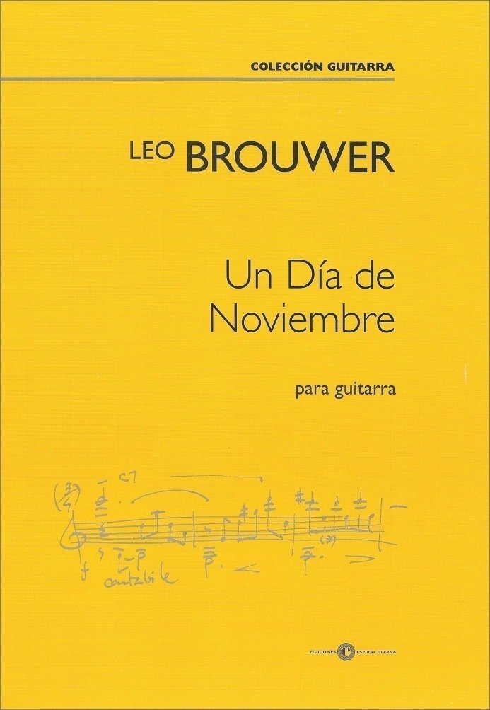 UN DIA DE NOVIEMBRE in Guitar Music Sheets Guitarras de Luthier