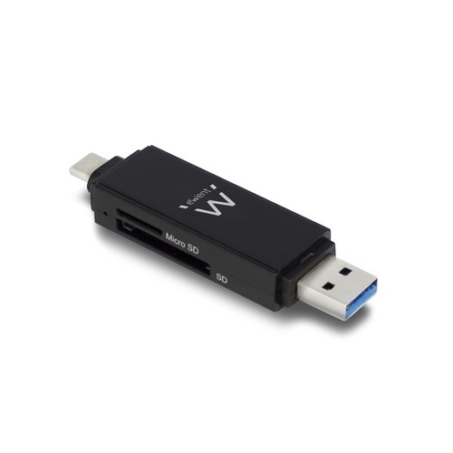 EWENT LECTOR DE TARJETAS USB 3.0 TIPO C/ TIPO A (EW1075)