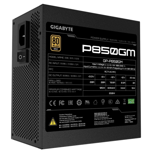 Gigabyte GP-P850GM 850W 80 Plus Gold Modular