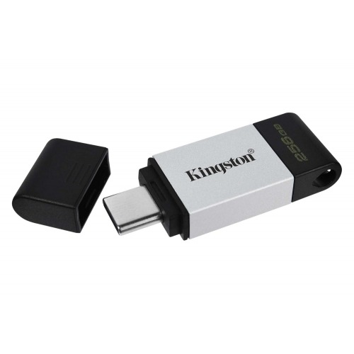 Kingston DataTraveler DT80 256GB USB C 3.2 Plata