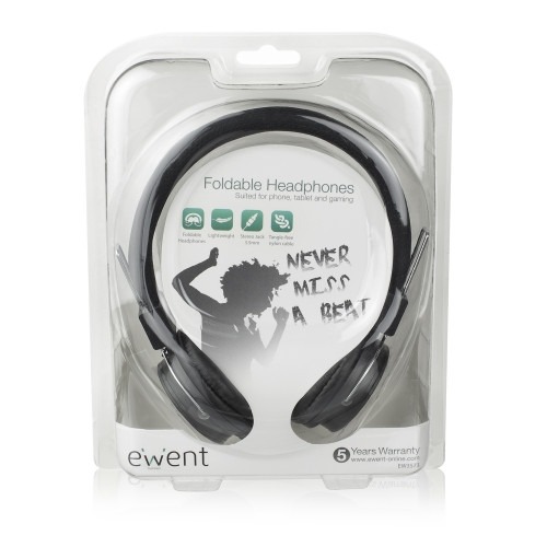 Ewent EW3573 auricular y casco Auriculares Diadema Negro