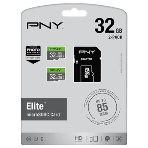 MICROSD PACK 2 x 32GB ELITE PNY