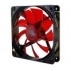 Ventilador Caja Nox Cool Fan Led 120Mm Negro Led Rojo