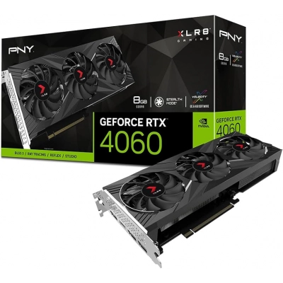 TARJETA GRÁFICA PNY RTX 4060 XLR8 GAMING VERTO 8GB GDDR6