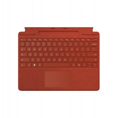 Microsoft Surface Pro Signature Keyboard Rojo Microsoft Cover port QWERTY Español