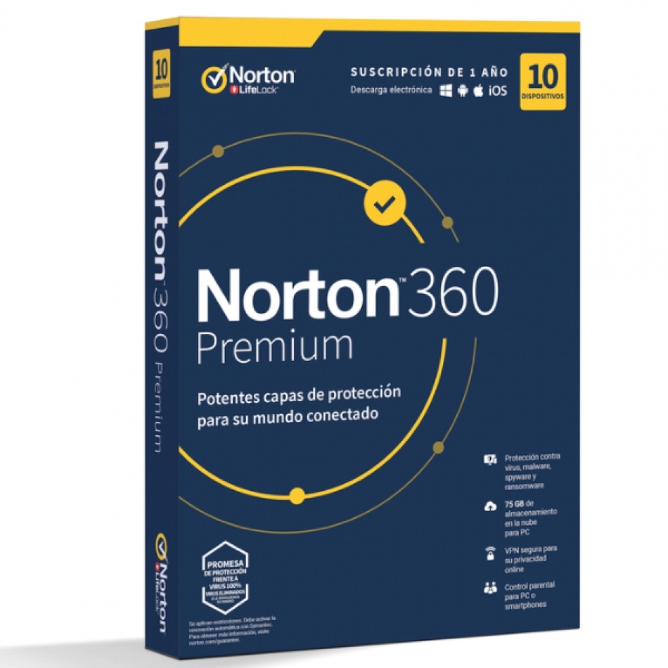 Norton 360 Premium 10 Dispositivos Licencia Electronica de Norton en