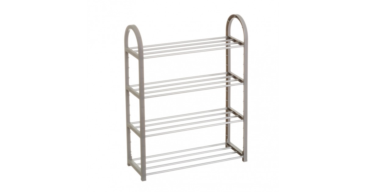 ZAPATERO METAL CROMADO GRIS en zapatero New Home