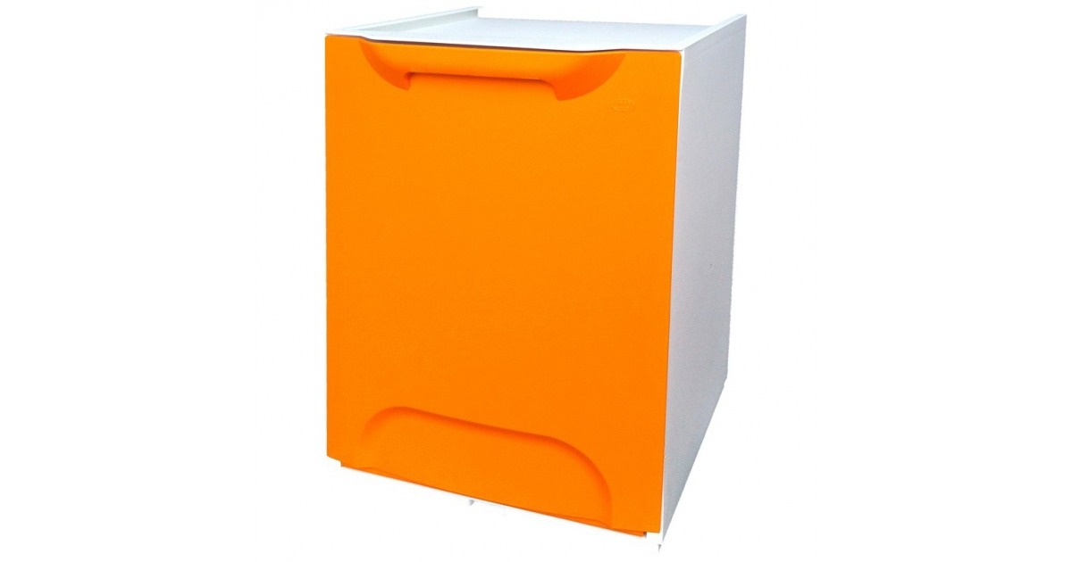 CUBO RECL. INDIVIDUAL NARANJA en cubos y reciclaje New Home