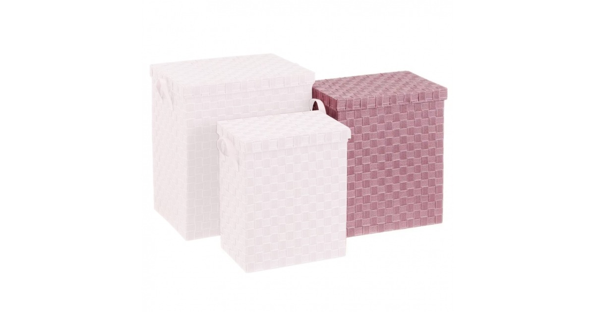 CESTO PARA ROPA ROSA M en Colada y Limpieza New Home