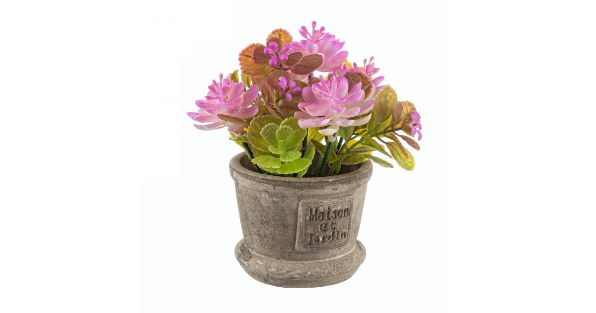 MACETA CON FLOR VIOLETA en plantas y flores New Home