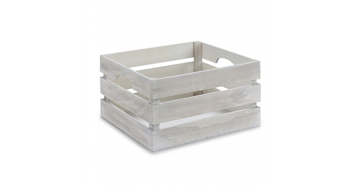 CAJA MADERA BLANCA L en Cajas madera New Home