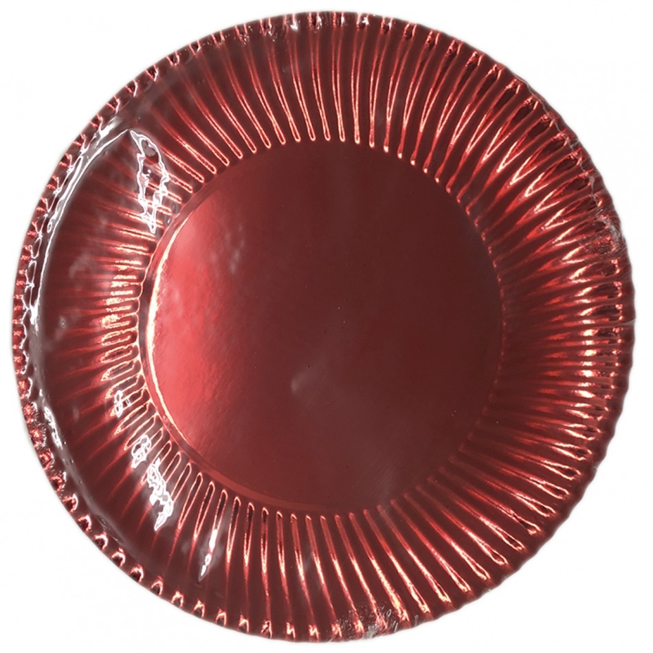 10 PLATOS ROJOS 29CM en Mesa de Navidad New Home