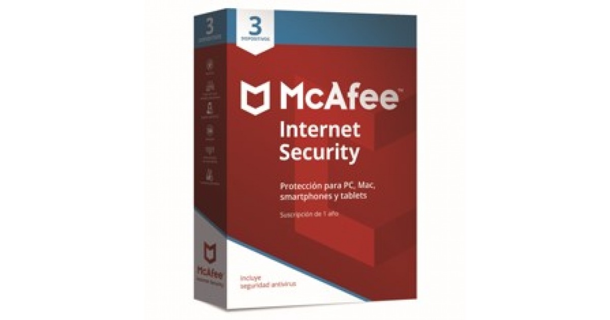 McAfee Internet Security 2018 MD 3 dispositivos de McAfee en particulares…