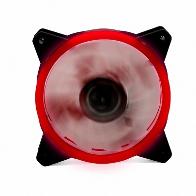 Ventilador ordenador doble led rojo phoenix 12cm 3 a 4 Ventilador Auxiliar Phoenix Phcoolerfan12 12cm 3 A 4 Pines