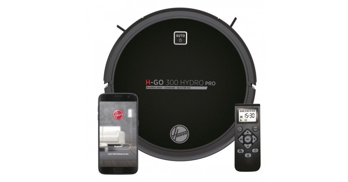Robot aspirador hoover h - go 300 hidro pro hgo330hc - wiffi - bluetooth…