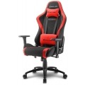 SHARKOON SILLA GAMING SKILLER SGS2 ACERO INOXIDABLE NEGRO / ROJO