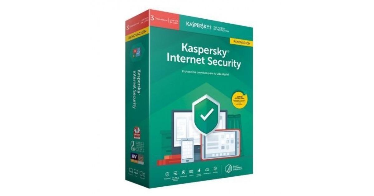 Antivirus Kaspersky Internet Security 2019 Renovacion 3 Licencias 1
