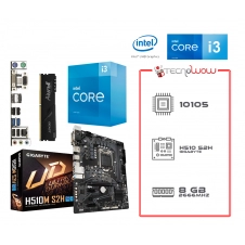 Kit Actualizacion Intel I3 10105, H510m S2h, 8gb Ram