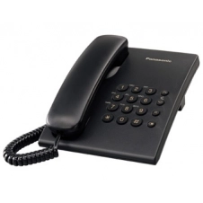 TELEFONO PANASONIC KX-TS500 ALAMBRICO BASICO UNILINEA SIN MEMORIAS (NEGRO)