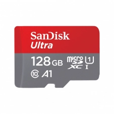 MEMORIA SANDISK 128GB MICRO SDXC ULTRA 100MB/S CLASE 10 C/ADAPTADOR
