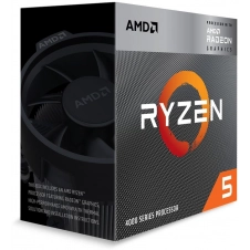 Procesador AMD Ryzen 4600G Ryzen 5, Socket AM4, 3.7 GHz Base, 4.2 GHz Max Boost, 6 nucleos, Hilos 12, Cache 8 MB, Radeon Graphics (100-100000147BOX)