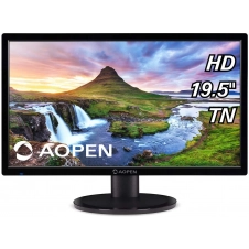 Monitor Aopen 20CH1Q Bi 19.5 Pulgadas, 1 HDMI, 1 VGA, 1366 x 768 Pixeles, Respuesta 5 ms, 60 Hz, Panel TN, Color Negro (UM.IC1AA.003)