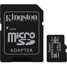 MEMORIA FLASH KINGSTON CANVAS SELECT PLUS, 32GB MICROSDXC UHS-I CLASE 10, CON ADAPTADOR SDCS2/32GB