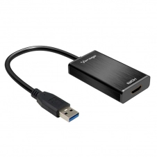 VORAGO ADAPTADOR HDMI HEMBRA - USB MACHO, NEGRO ADP-204