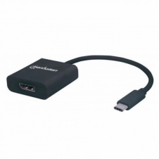 MANHATTAN ADAPTADOR USB-C 3.1 MACHO - DISPLAYPORT HEMBRA, NEGRO 152020