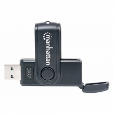 MANHATTAN LECTOR DE MEMORIA, USB 3.0, 5000 MBIT/S, NEGRO 101981